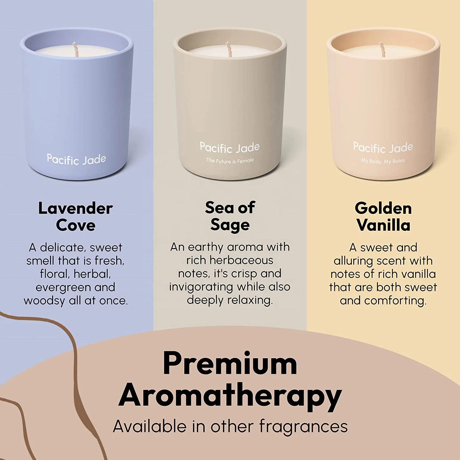 Home Decoration Custom Soy Wax Cement Scented Candle