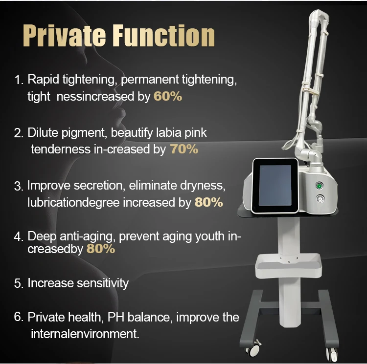 2023 new generation of laser skin rejuvenation colored spot removal stimulate skin in self-healing fractional co2 laser machine