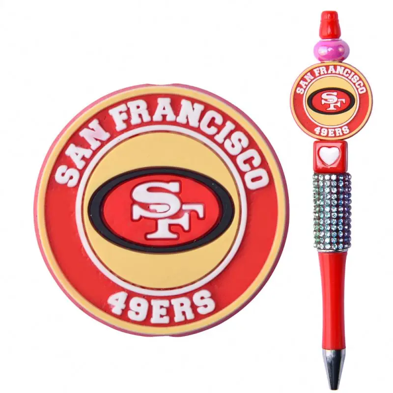 wholesale san francisco 49 ears pen charms nfl football sports team carolina panthers focal charms