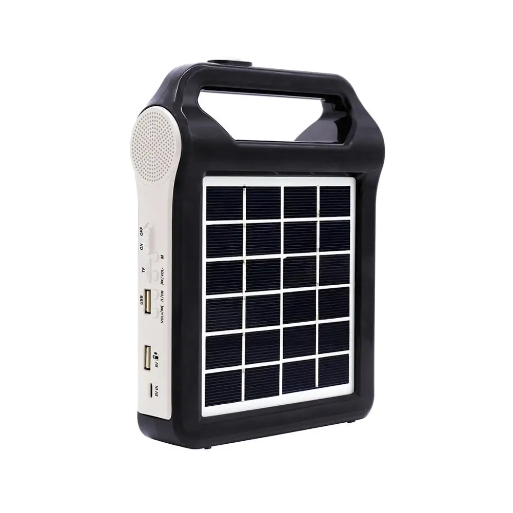 Outside mobile phone charger use solar power bank Portable Power with wireless TF card speaker and lighting