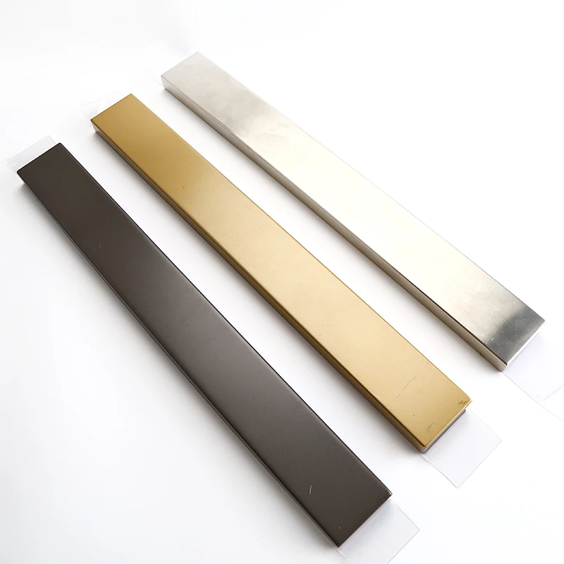 Stainless Steel Magnetic Knife Holder Golden Plating Magnet Strip Mirror Surface Magnetic Knife Holder