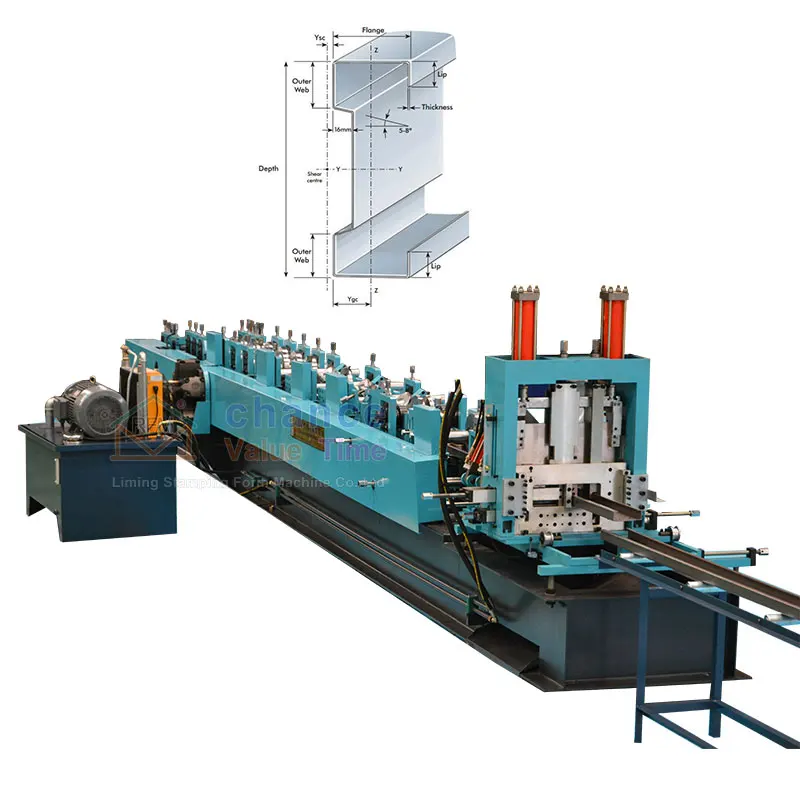 LM Factory quality sigma profile machine c z sigma purlin roll forming machine