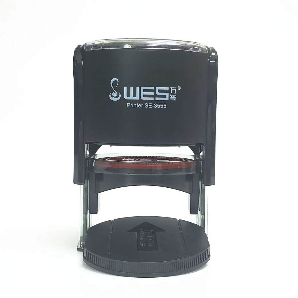 WES self-inking stamp SE-3555 office stamp with oval imprint