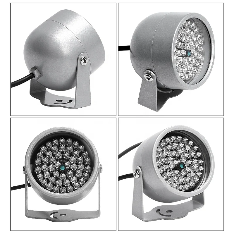 850nm IR LED illuminator 48pcs Array LED Outdoor Waterproof IR Lighting 40M For CCTV Cameras CCTV Accessory For Parking Lot Home