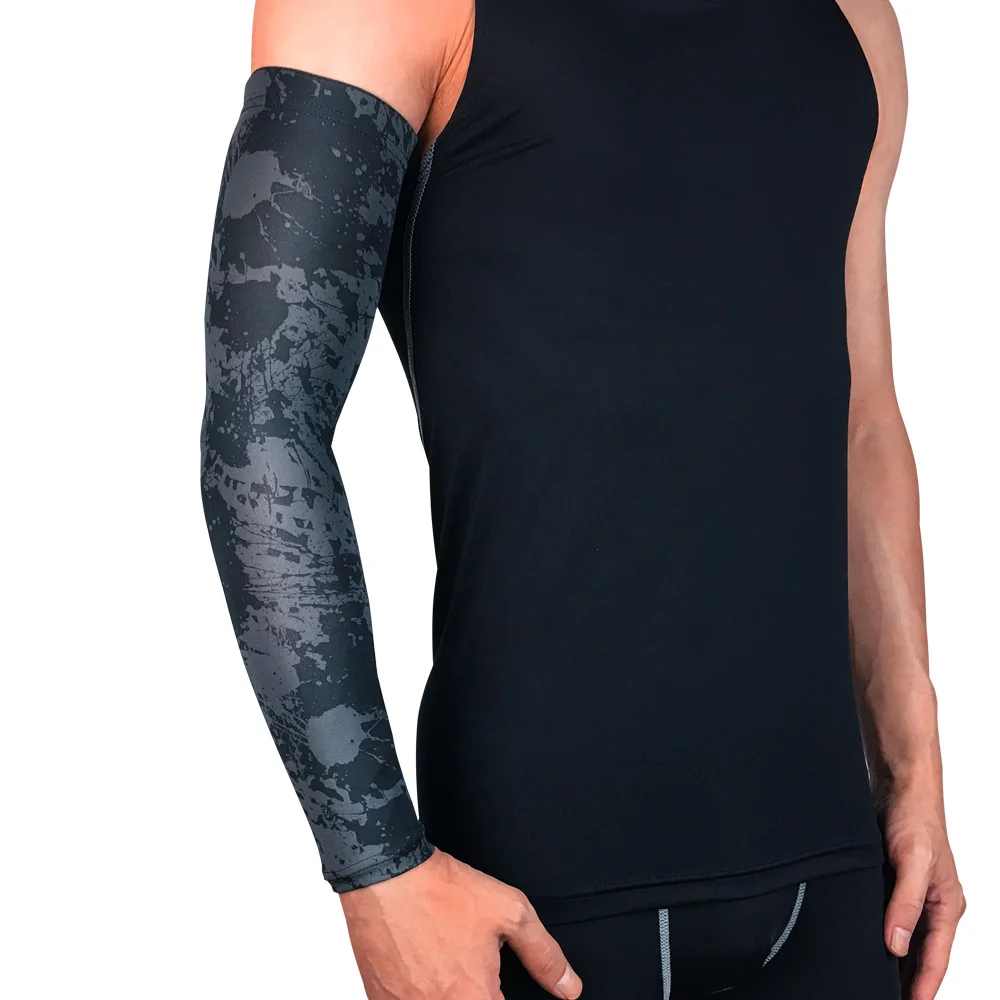 UV Sun Protection Driving Fishing Sport Custom Cooling Compression Cycling Arm Sleeve For Men Women