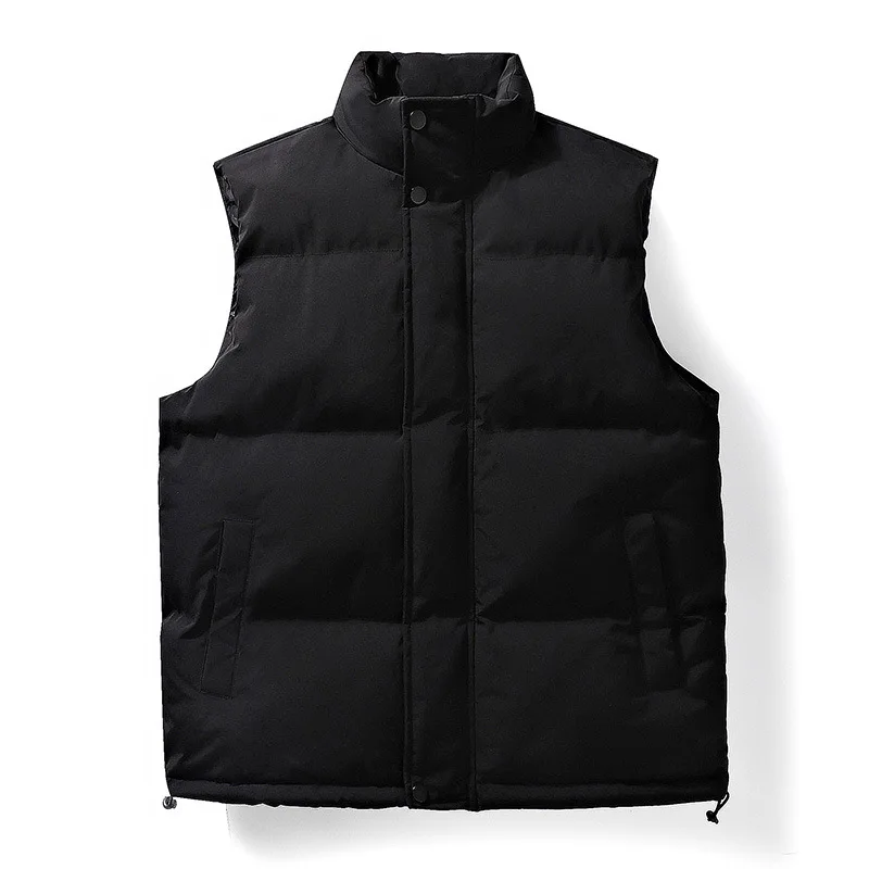 Autumn and winter new standing collar cotton jacket Men warm vest casual coat