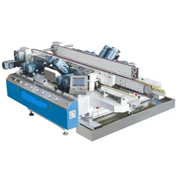 Automatic Glass Double Edging Polishing Machine with 16 Motors Spindles of Glass Processing Machinery Price