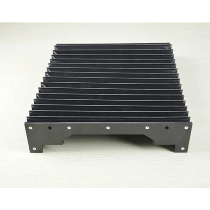 Cnc plastic accordion linear guide rail protection slideway cover bellows way cover
