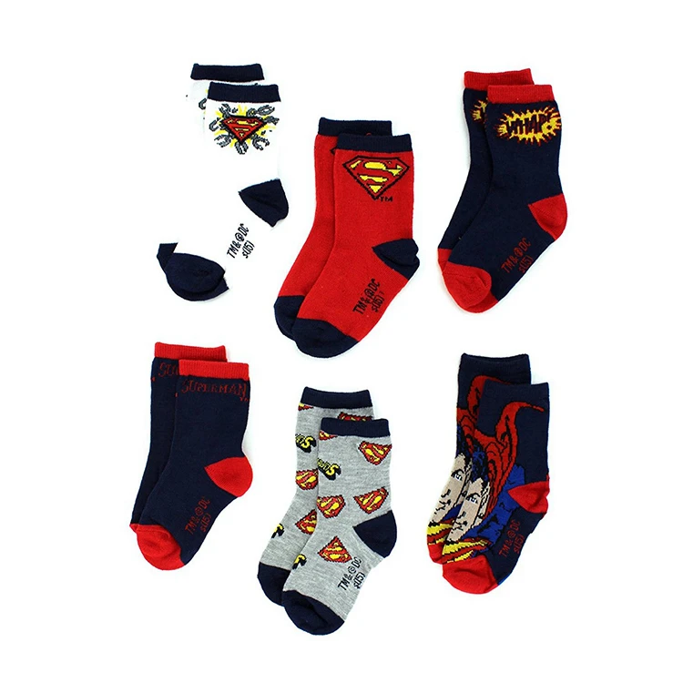 wholesale custom design children cotton cute socks for kids asian teen boys school girl jacquard cartoon crew sock from china