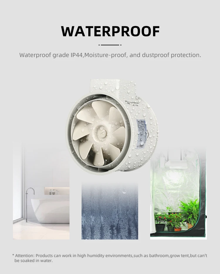 200mm in line duct fan direct supplied by shenzhen manufacturer