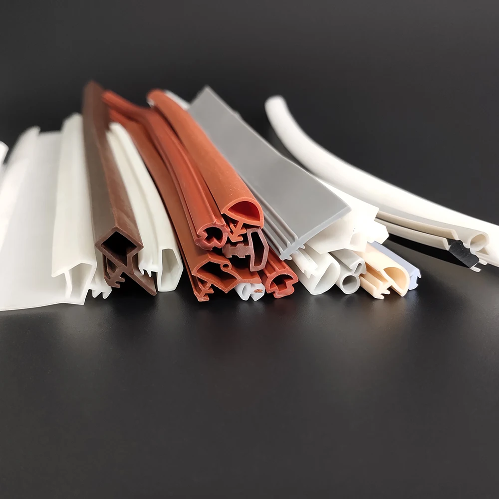 Custom Household interior Wooden doors windows silicone PVC TPE TPV Flexible rubber plastic seal strips