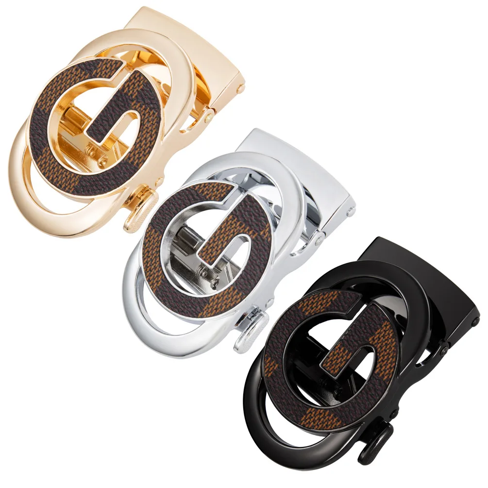 Hot Selling Modern Luxury Alloy Letters G Pattern Buckle Automatic Buckle Belt Buckles For Men