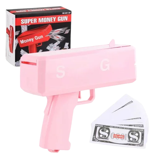 New Trending Toys Kids Party Gifts Guns Gold Real Big Rain Gun Cash Shooting Games Funny Cash Spraying Money Gun Shooter