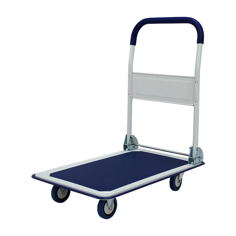 150KG China factory foldable moving platform hand truck transport cart and trolleys