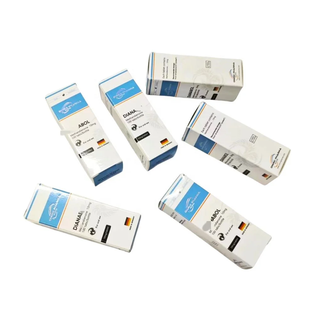 Luxury custom full sets 10 vials oral box vial tablets peptide label box with big white box