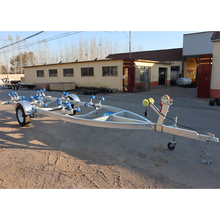 1T roller tires when fender single shaft custom galvanized machine rust removal anti-rust boat trailer