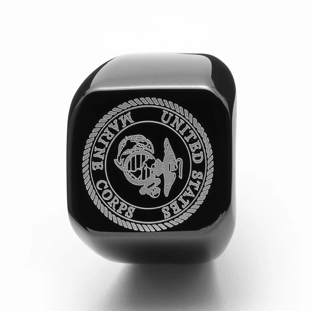 Blank IP Plating Titanium Steel U.S. Marine Ring Corps Ring for Sale