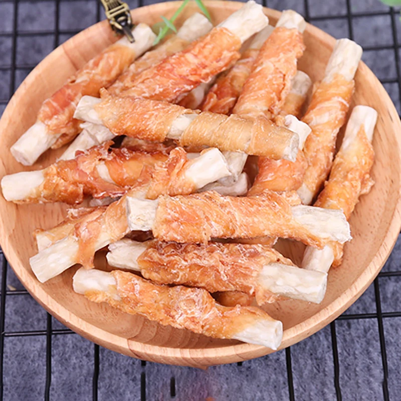 Pet dog snacks molar stick chicken around calcium stick bite resistant to remove bad breath dog food