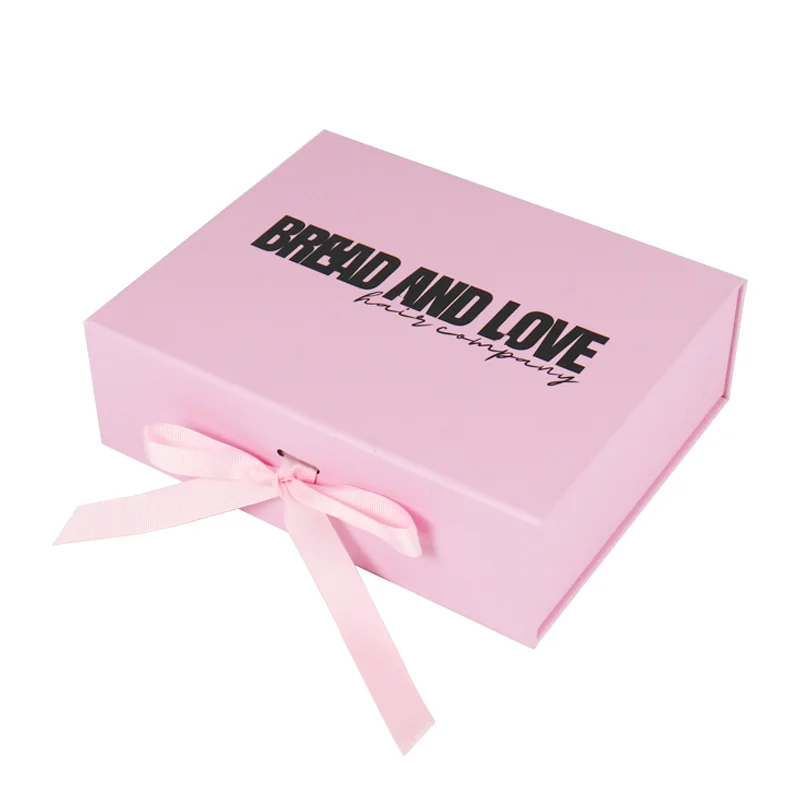 Recycled Hair Clips Karton Packaging Boxes  Biodegradable Magnetic Flat Box Luxury Gift Sets Paper Box for Men and Women