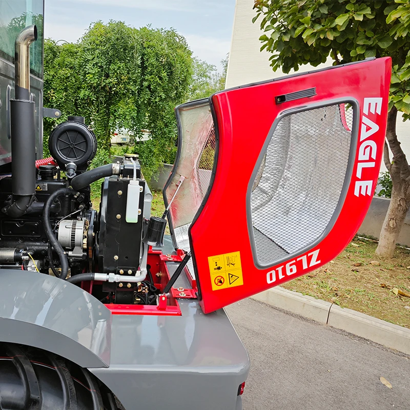 Epa New Design 4x4 Mini Wheel Loader Zl910 Used With 1 Ton Rated Load And Attachments Free Shipping For Sale