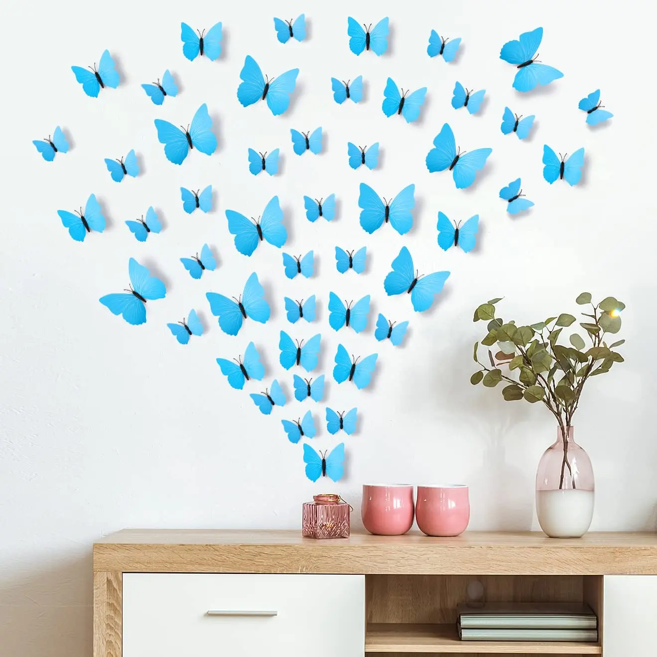 ALL Colors Removable 3D DIY Beautiful Butterfly Wall Decals Colorful Butterflies Art Decor Wall Stickers Murals Party Novelties