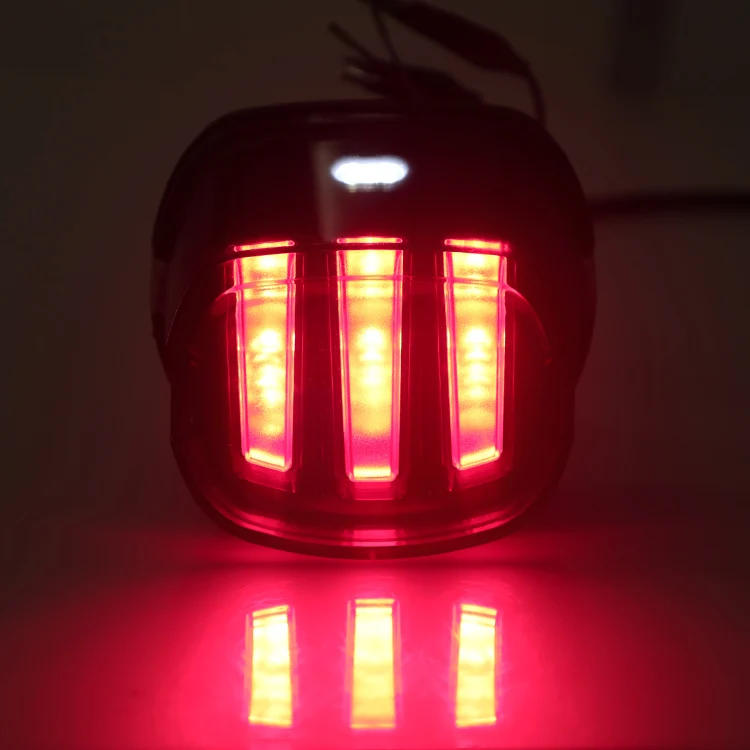 LOYO, уникальный дизайн, черный, с красными линзами, прозрачная защитная крышка, задний фонарь, Орлиный коготь, светодиодный фонарь, стоп-сигнал, подходит для Harley