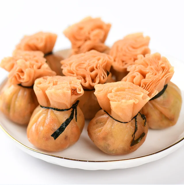 Замороженные веганские закуски, овощи ручной работы, пакет для денег, пружинный рулон с халялом