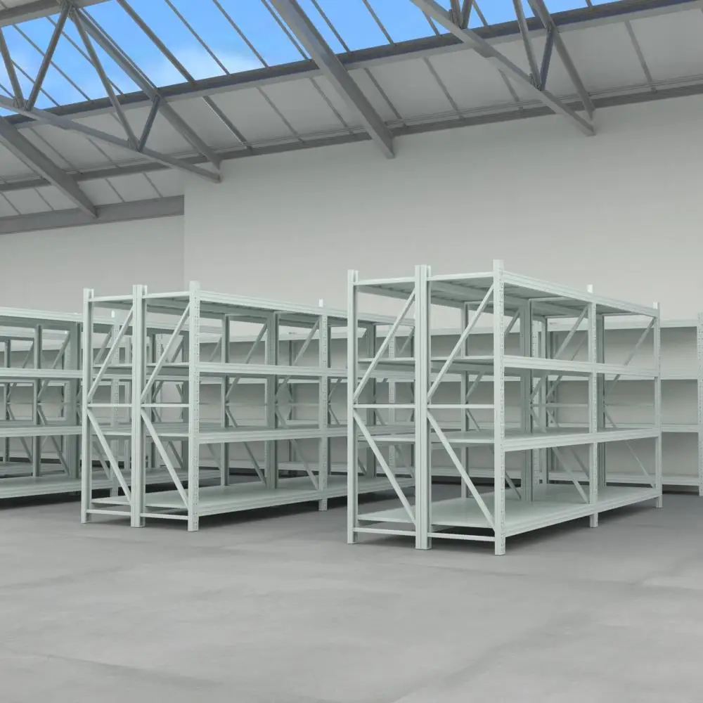 Factory Customized Storage Rack Stainless Steel Shelves Metal Industrial Long Span Racking