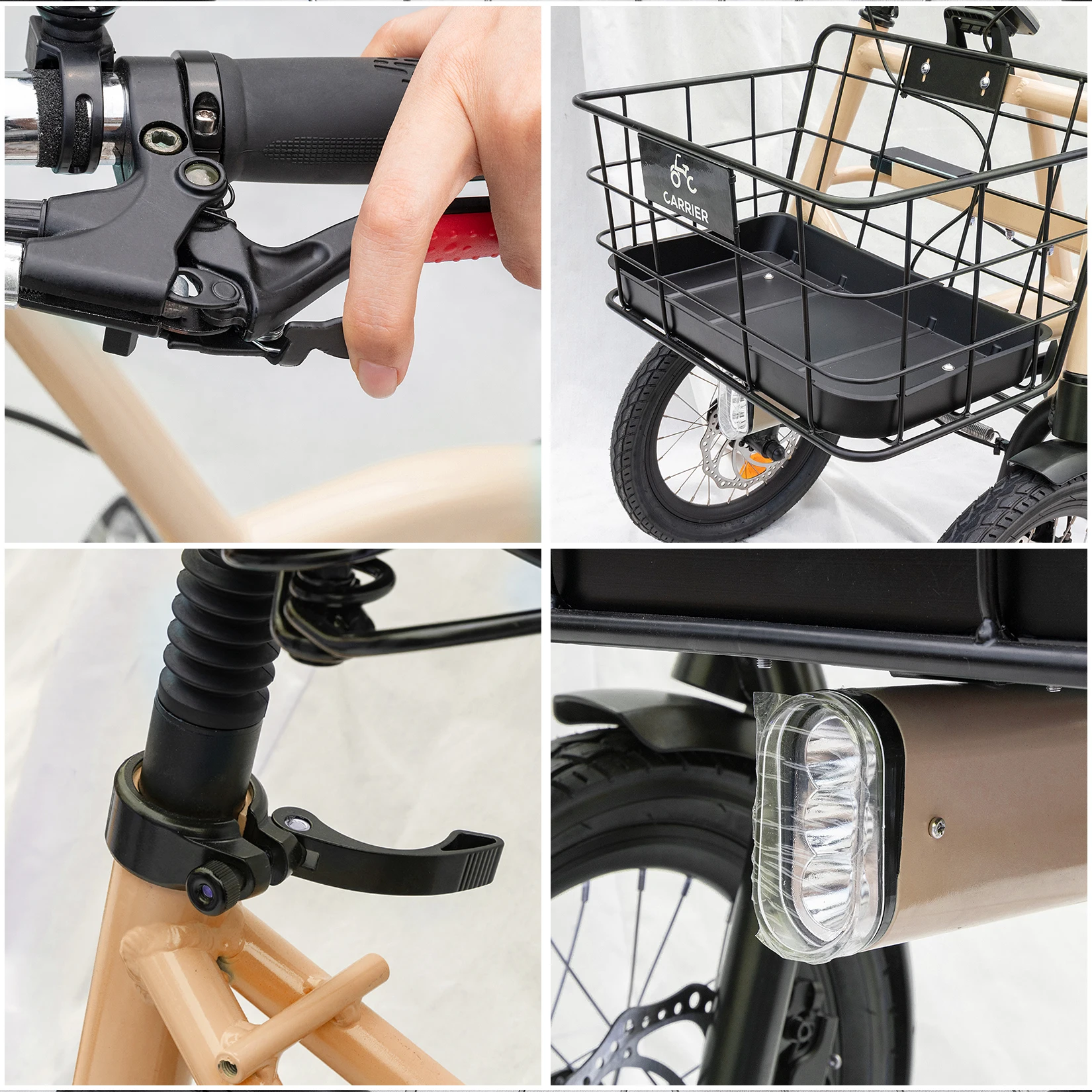 Electric tricycle cargo bicycle Tricycle long endurance multi-functional electric cargo bicycle
