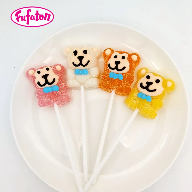 Fruity flavored Hand decorating Animal shaped jelly pop