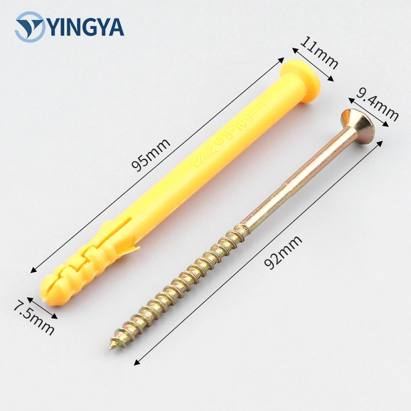 Professional Factory Small Yellow Croaker Plastic Expansion Plug Metric Measurement System