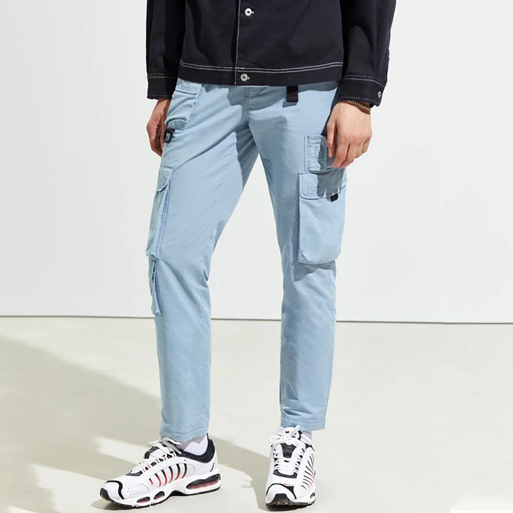 Custom original style unbranded blank men long trousers Skinny Lightweight cargo mens pants