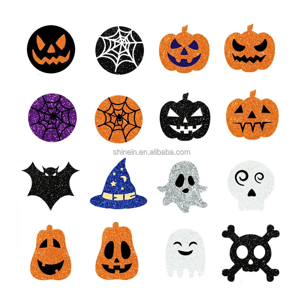 Wholesale Halloween Pumpkin Shape Chest Nipple Pasties Glitter Bra Nipple Covers For Women Decoration