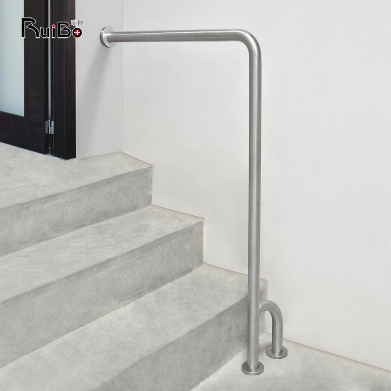 Thickened 304 stainless steel handrail safety elderly people with disabilities barrier-free non-slip railing booster frame