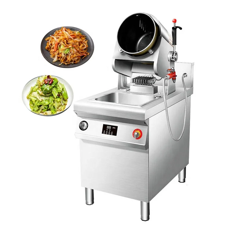 Electric Gas Cooking Wok Pot Robot Cooking Mixing Machine Automatic Food Fried Rice Robot Cooker