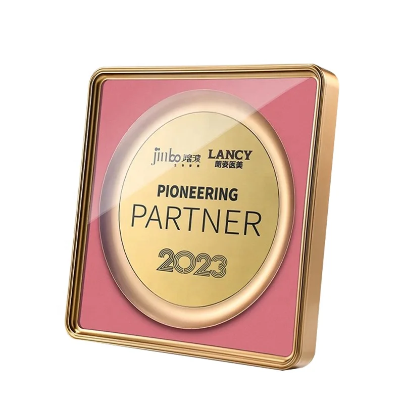 New design logo UV printing Aluminium Blank Metal Plaque corporation souvenir gifts