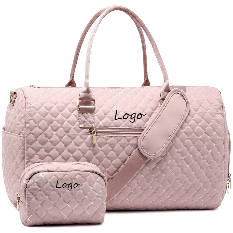 Customized Luxury Overnight Bag Carry On Luggage Weekender Duffle Bag Women Mommy Hospital Bags for Labor and Delivery