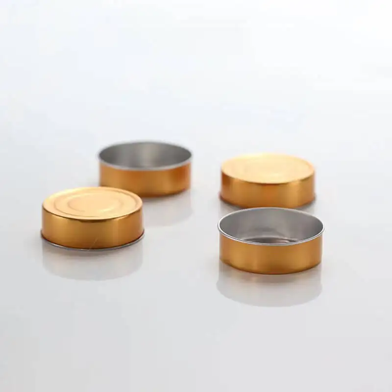 Wholesale Custom Aluminum 9Oz White Silver Thin Candle Metal Jar Aluminum Tealight Cups