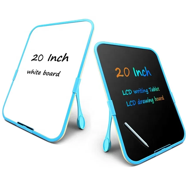 Детская игрушка-мольберт 20-дюймовая Магнитная двухсторонняя Волшебная ЖК-доска для рисования электронные планшеты письма