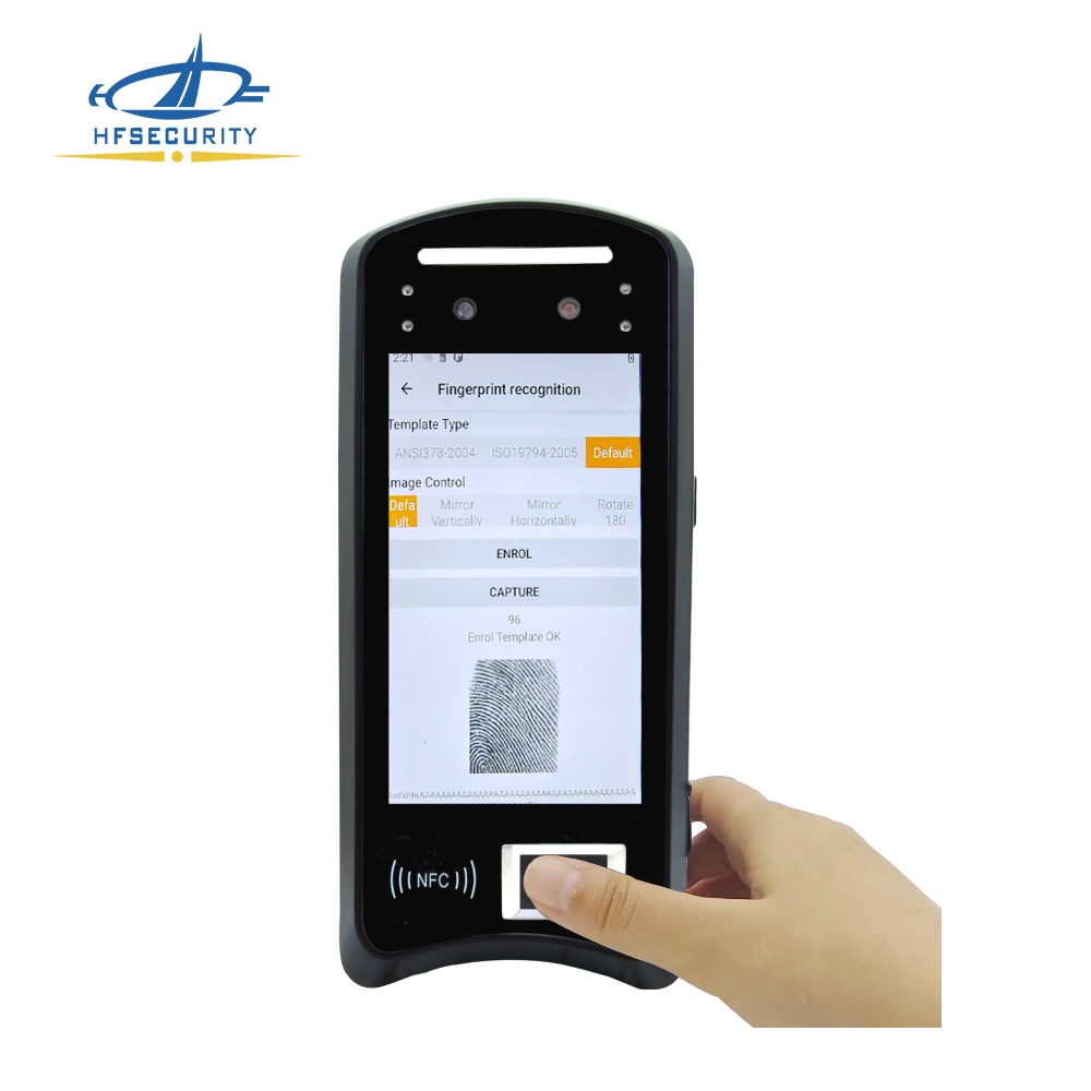 HFSecurity X05 AI Face Recognition Camera Biometric Iris NFC Fingerprint Recognition Electronic Access Control System