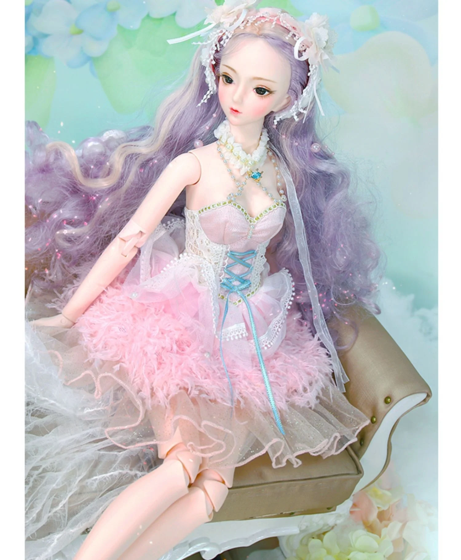 BS doll 1/3 BJD mechanical joint Body With makeup Including hair eyes clothes 60cm height girls kpop doll custom gift for girl