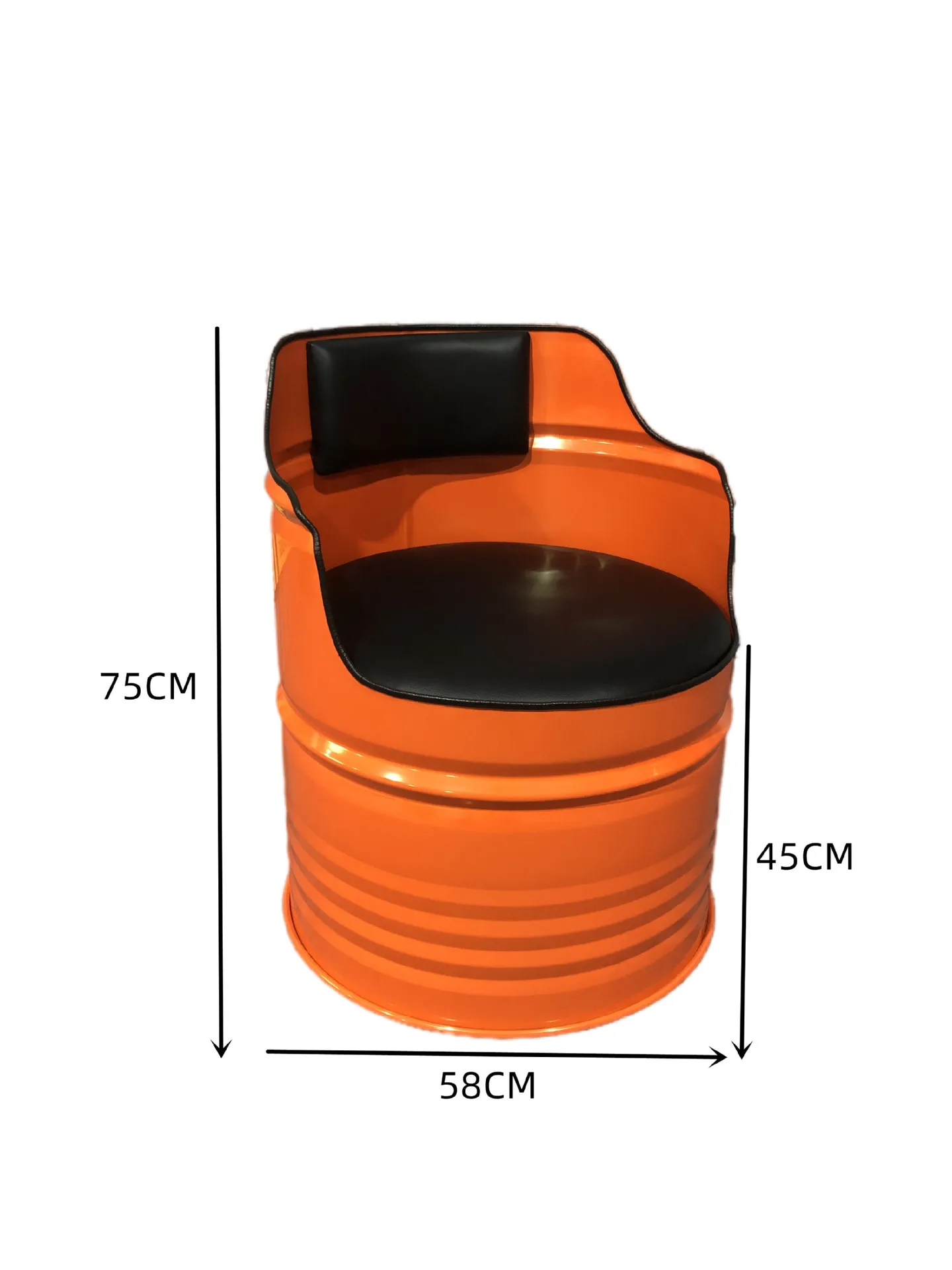 Industrial style oil barrel sofa chair commercial customized booth bar store table and chair combination