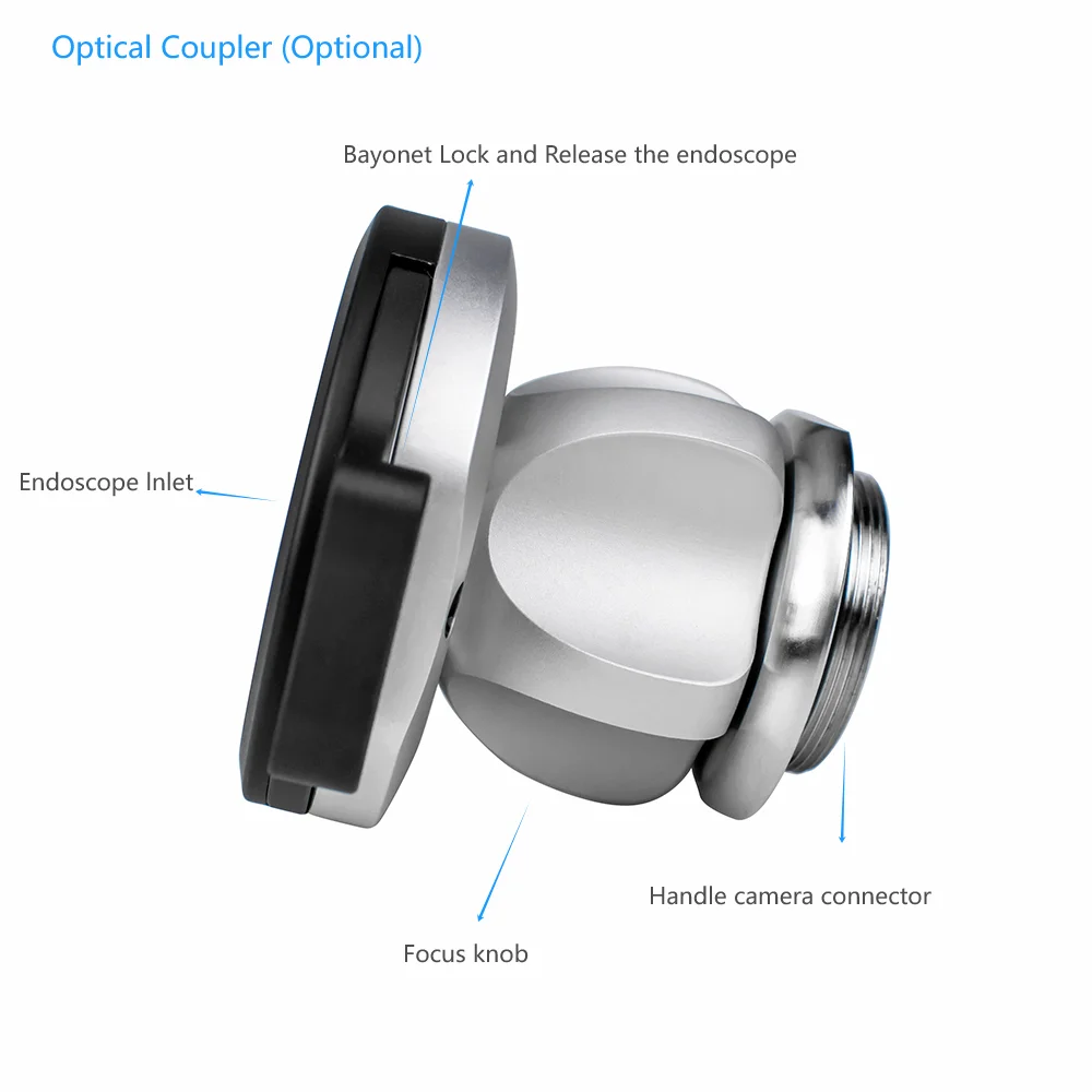 Olympus Pentax 10 Years Warranty 4K Waterproof Flexible Nasolaryngoscope C Mount Adapter/Coupler Endoscope Accessories