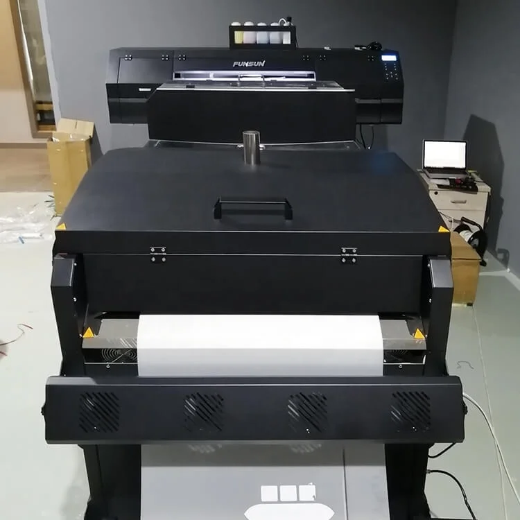 Funsun New Offset Printing Transfer Technology DTF Printer PET Film DTF Printer DTF Powder Machine with Double 4720 Printhead