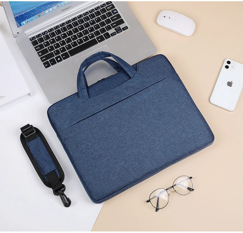 Laptop Bag For MacBook Air M1 Case For Xiaomi Dell Asus 13 14 15 15.6 inch Lightweight Shoulder Messenger Bag Handbag Briefcase