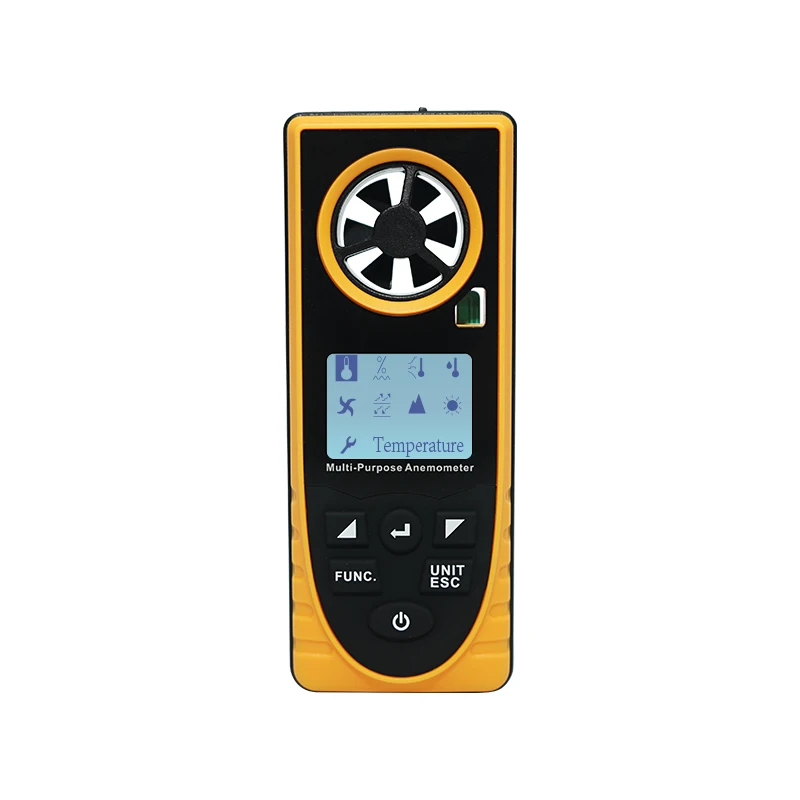 Anemometer Speed Sensor Meter For Three Lcd Backlight Mini Small Cheap Senso Portable Rotating Vane 485 Output Ultrasonic Wind