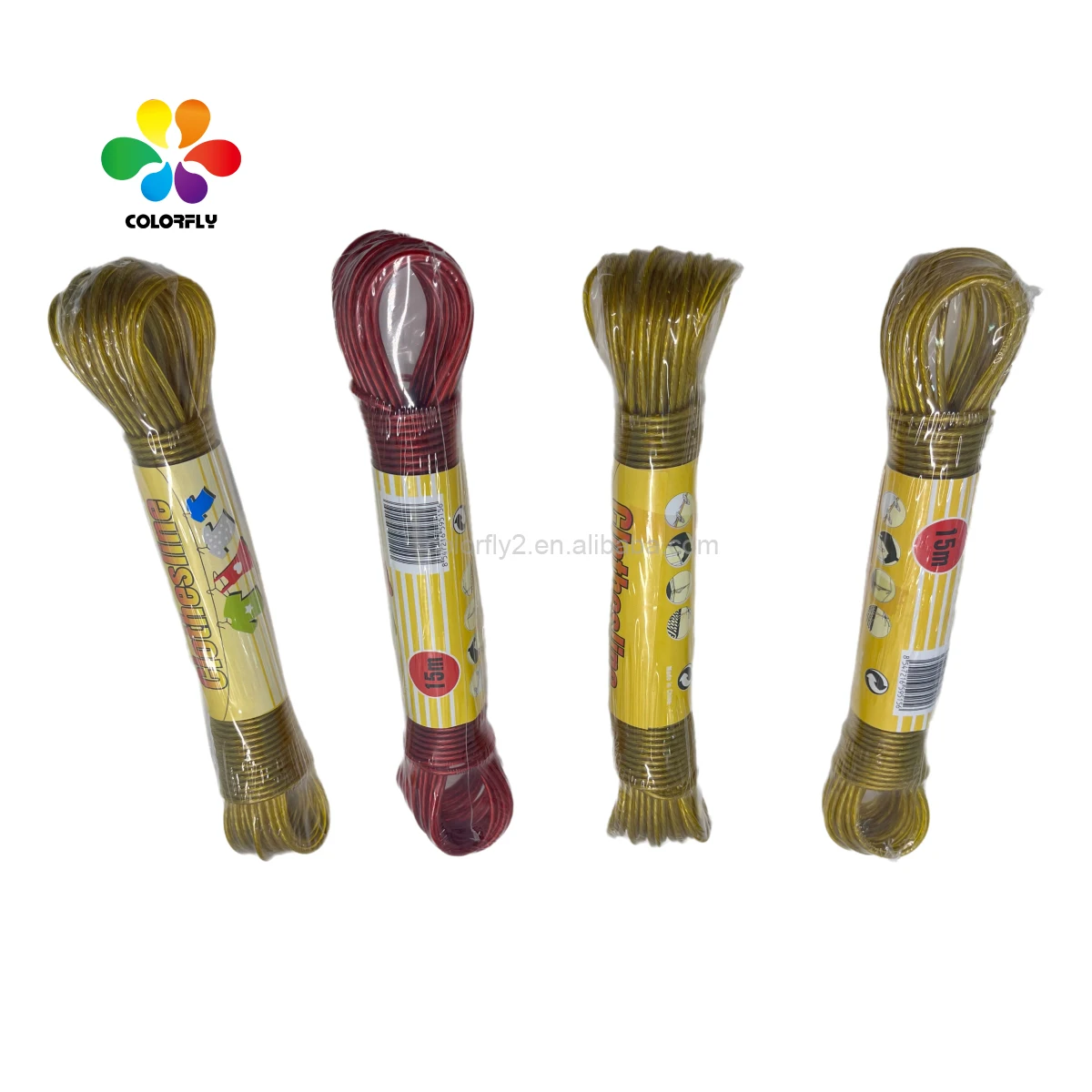 Metal Wire PVC Clothesline Washing lines strong life steel core Plastic coated rope laundry Dryer clothes drying line