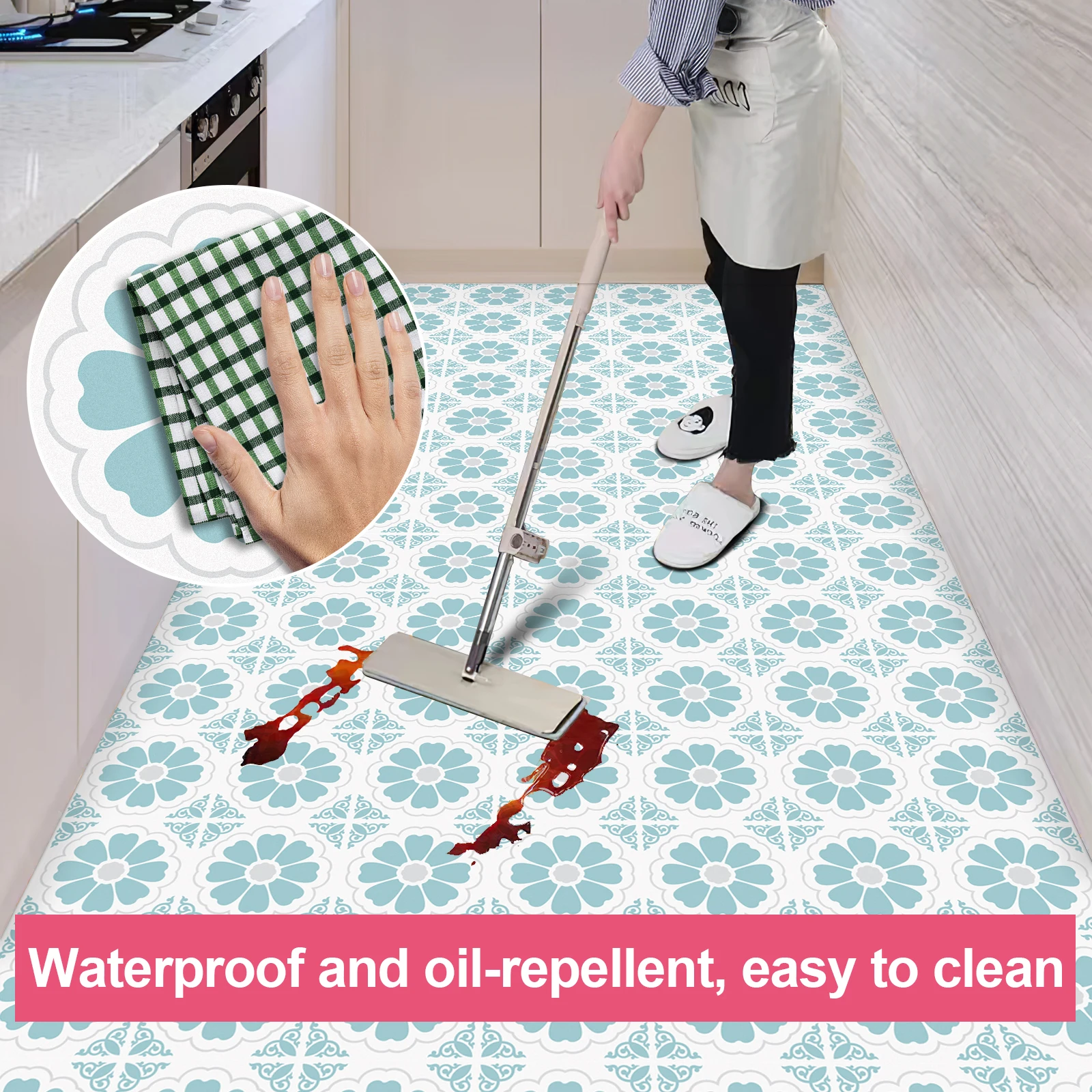 2024  new  design  20*20CM New Arrival Peel And Stick Vinyl Flooring Sticker Self-adhesive DIY Floor Tiles