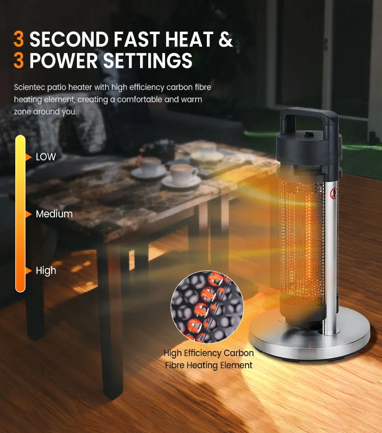 Most Favorable 1200W Restaurant Room Portable Freestanding Electric Infrared Heater