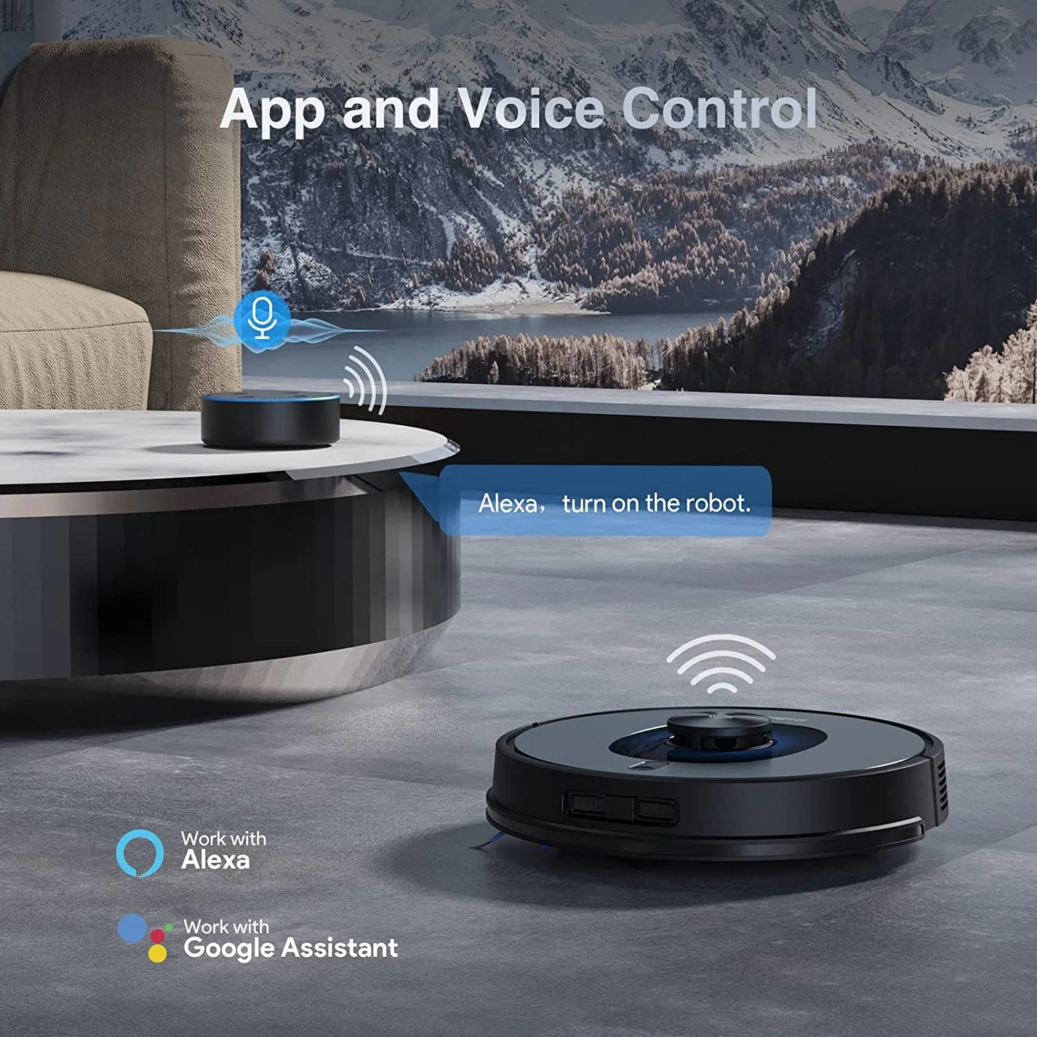 Home Vacuum Robot Cleaner Wi-Fi Smart Robot Vacuum Cleaner 2 in 1 Vacuum and Mop Robot Cleaner